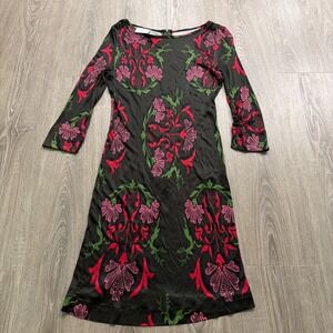 HABSBURG Kleider Manufaktur Alexa Wonderful Colorful Print Dress Sz 12